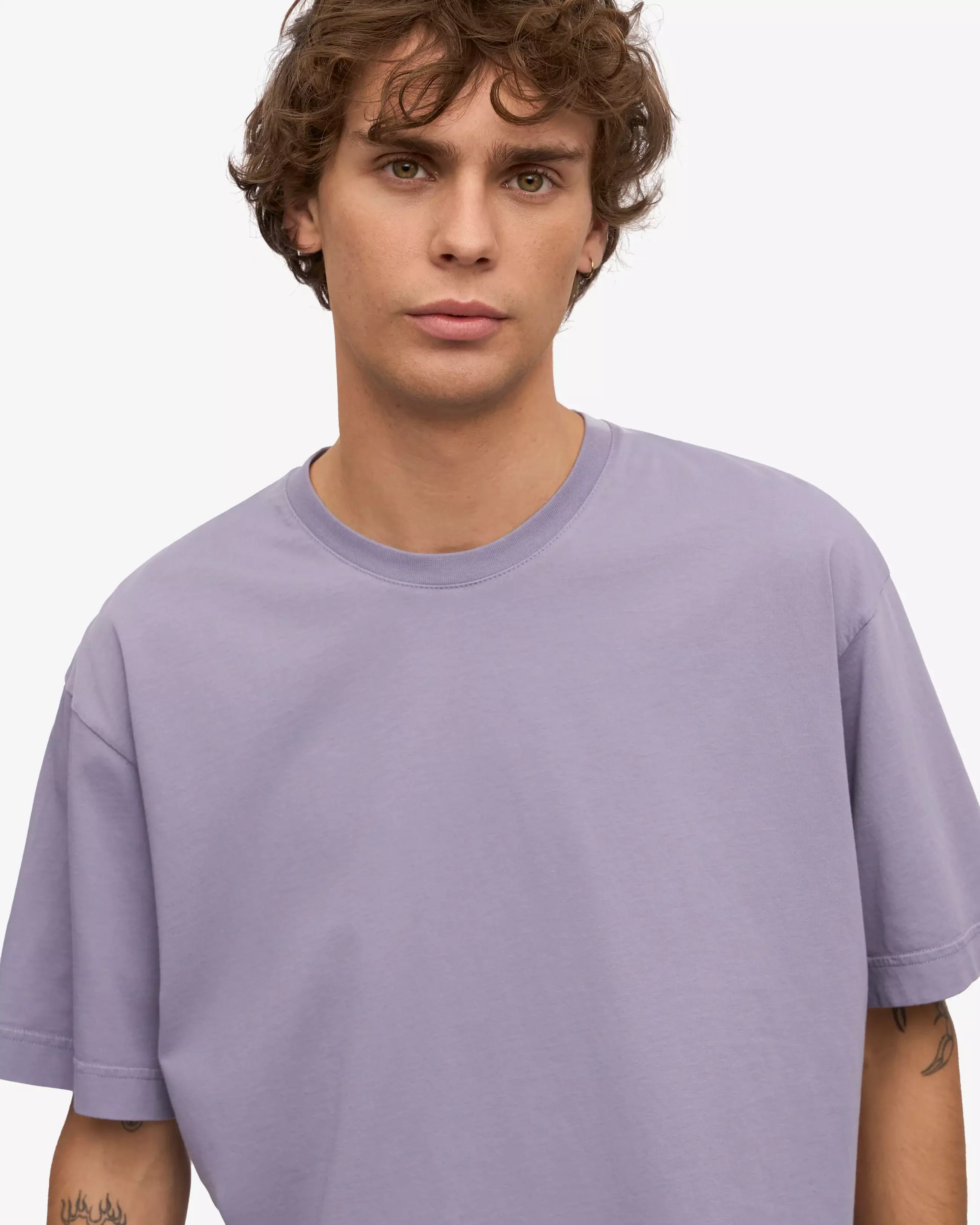 Colorful Standard Purple Jade Oversized Organic T-Shirt Herren purple